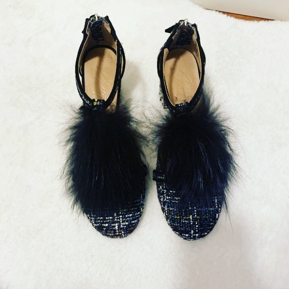 Anthropologie | Bettye by Bettye Muller Faux Fur T-Strap Heels - Picture 8 of 13